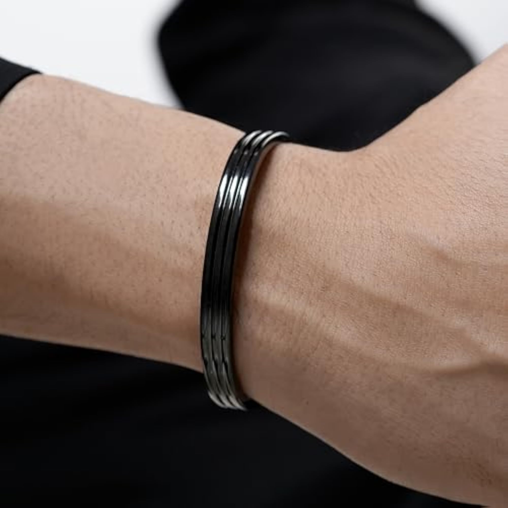 Leo Stainless Steel Men's Kada Bracelet, Minimalist Design