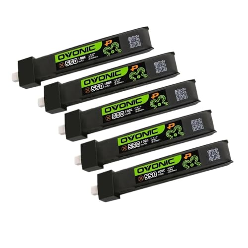 OVONIC 1S 2S Lipoobe[ 350mAh/450mAh/550mAh/650mAh obe[ BT2.0/PH2.0/XT30vOt RC FPV[VOh[p 5(5PCS 550mAh 1S 100C)
