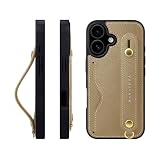 HANATORA for iPhone 17 ケース レザー 背面ベルト NCGH-17-Grege