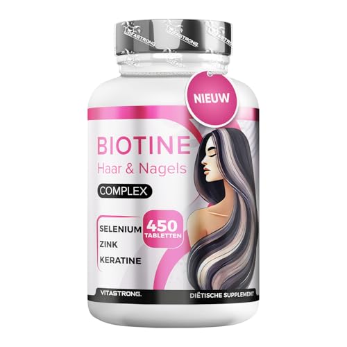 Biotina Haar Vitastrong 450 tabletten met keratine