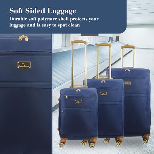 Image of Tommy Bahama 3-Piece Rolling Luggage Set, Blue