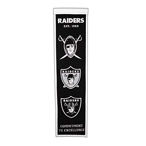 Winning Streak Sports Nfl Oakland Raiders Heritage Banner - Vintage Oakland Raiders Wall Decor #TOP11