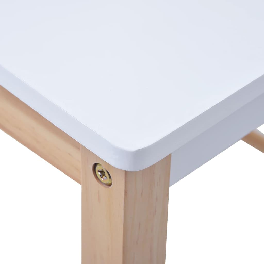 vidaXL Ensemble de Table et chaises pour Enfants 3 pcs Noir et Blanc