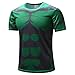 HOOLAZA Vengadores Super Heroes hombres manga corta compresión camiseta hombres correr movimiento corto camisa hombres fitness gimnasio entrenamiento Tops