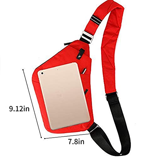 SUNSEATON Man-schoudertas, lichtgewicht crossbody-slingertas Multifunctionele rugzak voor gymschool, outdoor trekking… - Image 6