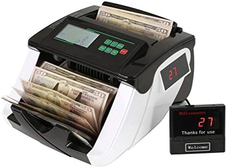 MASMARS Money Counter Machine with 3 Displays Small Size and Alarm System