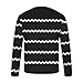 Men's Striped Printed T-Shirts Long Sleeve Graphic Tees Shirts Cotton Tshirts Streetwear Tops for Fall Fashion Black