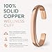 TheraCopper Copper Bracelet for Men & Women — 100% Pure Copper Bracelets — Raw, Solid & Uncoated Authentic Handmade Tibetan Bracelet Cuff Bangles (Plain)