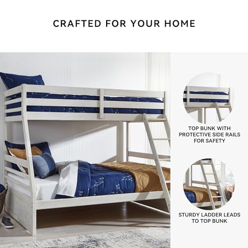 Image of Signature Design by Ashley Twin Over Full Bunk Bed, Antique White
