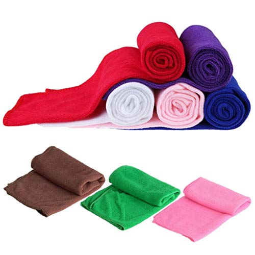 Doux Séchage Rapide Pet Chiot Chien Chat Microfibre Serviette De Bain Absorption d'eau De Couleur Aléatoire Durable et Utile Cover