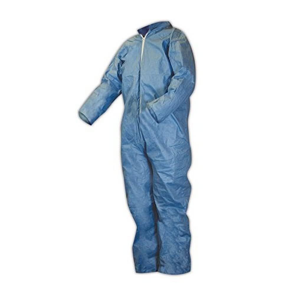 Kimberly-Clark 45314 KleenGuard A65 Flame Resistant Coveralls, Medium, Blue, XL (Pack of 25)