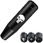 NGHEY Pack-1 Gear Stick Shifter Knobs, 5.1' Aluminum Alloy Weighted Gear Lever, Skull Design Automatic Shift Knob, Fits Most Auto Transmission Vehicle (Black)