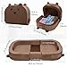 Toddler Travel Bed,Foldable&Portable Baby Cot for Kids with Removable Pillow,200GSM Dutch Fleece &28D High-Density Sponge,Bear-Shaped 2-in-1Design for Naps,Lounger,and Little Sofa at Home or Travel