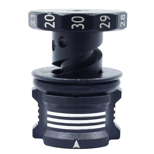 HOPLEX RC Ride Height Gauge Aluminum Alloy RC Height Measuring Ruler Adjustable 20-30mm for RC Model Repair Wokring(Black Silver)