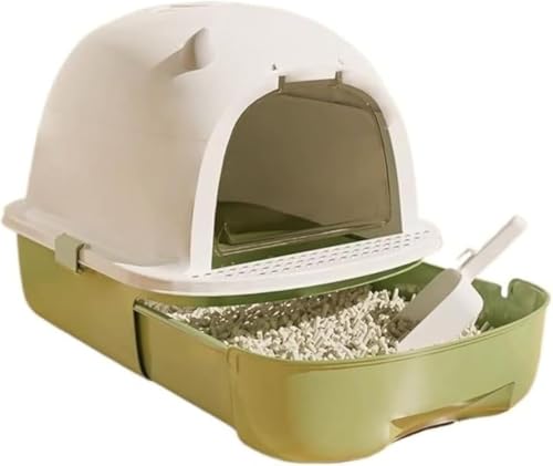 ファリグルット 本体 大型 一体型 グレー 引き出しタイプ 蓋付き 大型 ゆったり おしゃれ 猫砂飛散防止 防臭 折りたたみ シャベル付き 猫トイレ