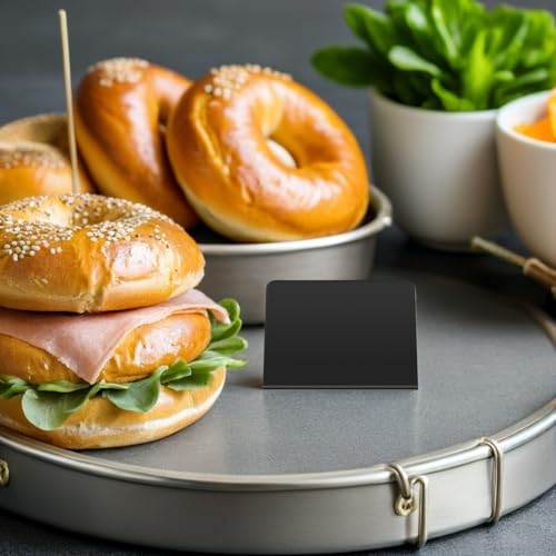 Mini ardoise noire effaçable pour identifier les plats de buffet de fête