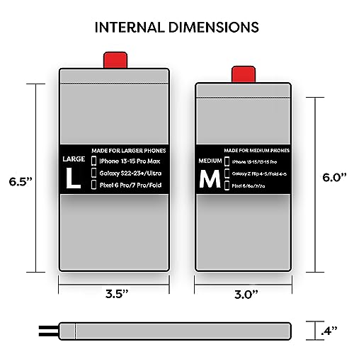Phoozy Apollo Series Thermal Phone Case - Insulated, Ultra-Slim Pouch Protects Your Phone From Overheating In The Sun & Extends Battery Life. Floats In Water. As Seen On Shark Tank - Gold - Large #TOP5