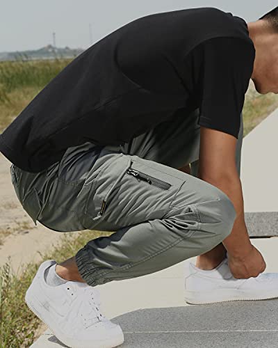 Navekull Men's Camouflage Tactical Pants Waterproof Lightweight Ripstop Outdoor Hiking Tapered Cargo Pants #TOP4