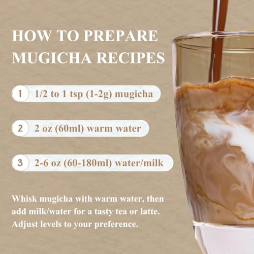 Image of YEDOENSIS Mugicha Powder - Organic Japanese Barley Tea Powder, Vegan, Caffeine-Free (40g)