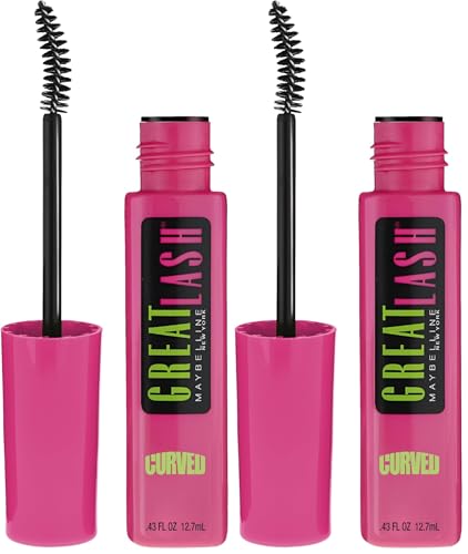 Maybelline Great Lash Curved Brush Mascara - Blackest Black