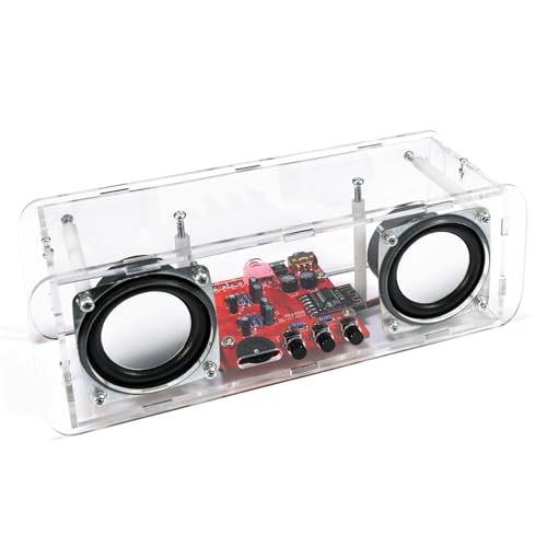 GeekLJT Bluetooth-Compatible Speaker Soldering Kit, Stereo Amplifier Speaker DIY Electronic Kit, Solder Project Speaker Kit