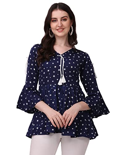 Image of ZELZIS Women Crepe Fabric Dori Tunic