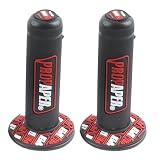 GIONAR Universal Non-Slip Gel Motorbike Grip, Durable Rubber, Fit for Off-road & Pitbikes, Enduro Ready, 7/8" (22mm/left，24mm/right) Length