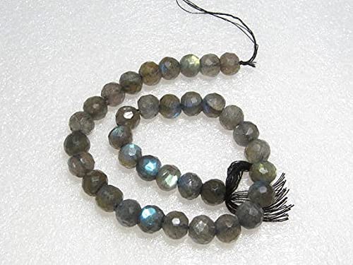 Labradorite micro facettée 8mm de qualité supérieure avec reflets intenses pour bijoux - 2