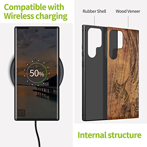 Carveit Custodia per Samsung S22 Ultra Case [Retro...