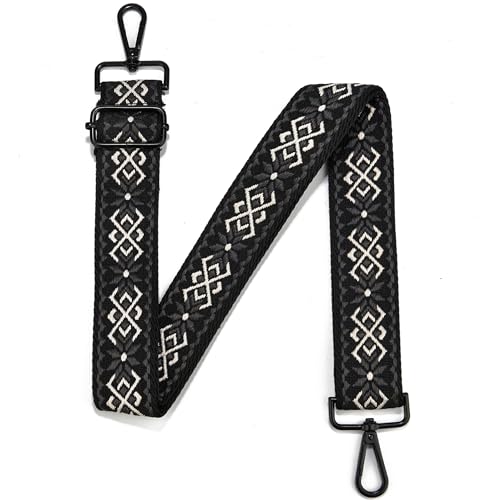 Image of Crossbody Straps for Purses Silver Hardware Purse Strap Wide Shoulder Strap Adjustable Replacement