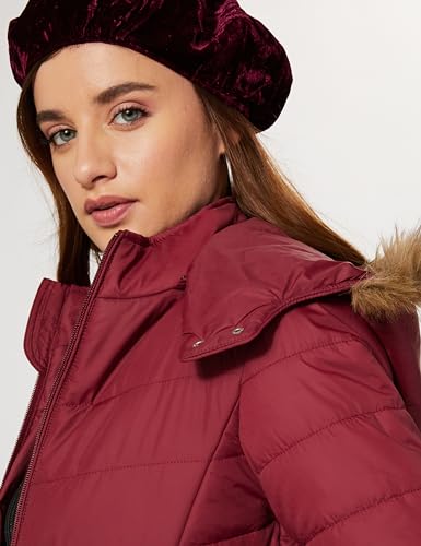 Image of Amazon Brand - Symbol Women's Polyester Long Line Regular Fit Parka Quilted Jacket (Puffer Jackets) (Available in Plus Sizes)