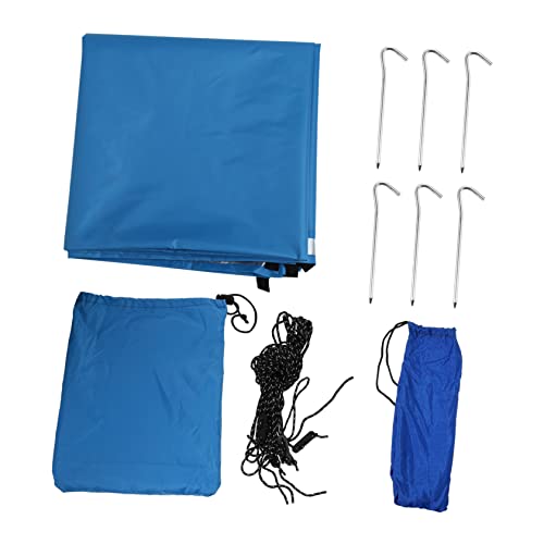 OHPHCALL Family-Friendly Tent Waterproof Sun Shelter Tarp Camping Tarp for Beach Picnic