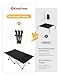 KingCamp Erhöhtes Hundebett Hundeliege Outdoor Haustierbett Haustierliege Atmungsaktivem Mesh & Wildledermatte & Rutschfesten Füßen für Reisen Garten Outdoor Indoor, Schwarz 121 × 68 × 30 cm