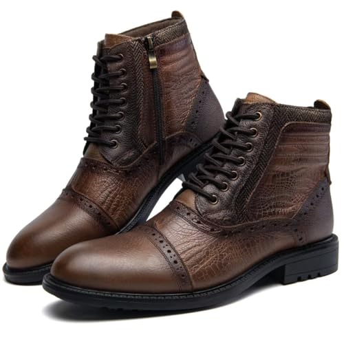 Image of Arkbird Mens Chelsea Boots, Stylish and Comfort Leather Chukka Ankle Boots with Zipper