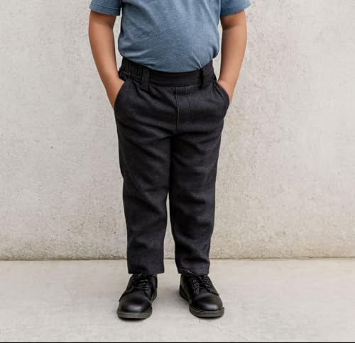 Image of School Uniform Trousers for Boys and Girls, Formal Regular-Fit School Pants, Comfortable, Durable Fabric for Daily School Wear.