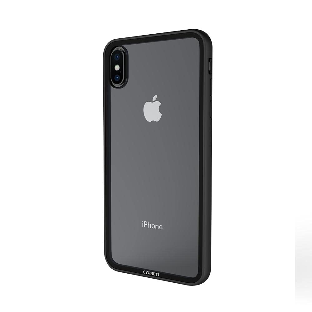 Cygnett Ozone 9H – Tempered Glass Case with Integrated Bumper for Apple iPhone XS Max, Black