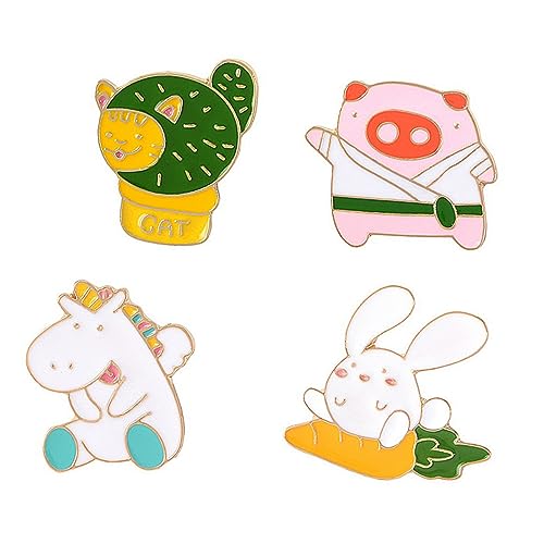 Pin's lapin et cochon en alliage : customisez vos vêtements pour cacher une usure
