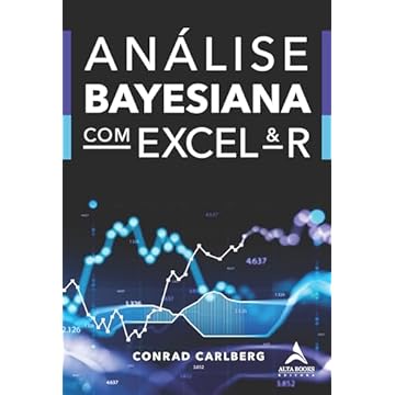 Capa do livro Análise Bayesiana com Excel & R