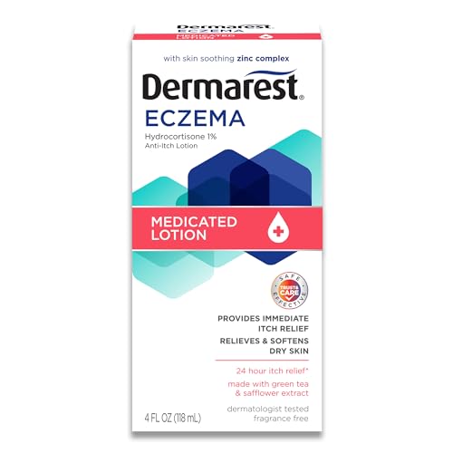 Dermarest Eczema Medicated Lotion | Dermatologist Tested | 4 FL OZ (3 Pack)