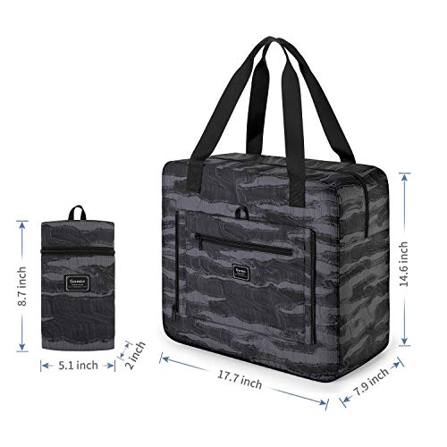 Gonex Travel Duffel Bag, Foldable Small Duffle Carry on Luggage Personal Item Bag Weekender Tote Bags Overnight Hospital Bag for Women Girls 30L Marble