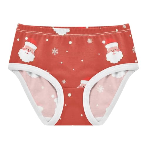 Girls' Cotton Briefs Comfort Color for Baby Girls Christmas Santa