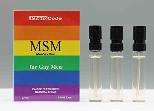 Perfume PheroCode MSM para hombres gay con feromonas 2.4ml + 2.4ml + 2.4ml