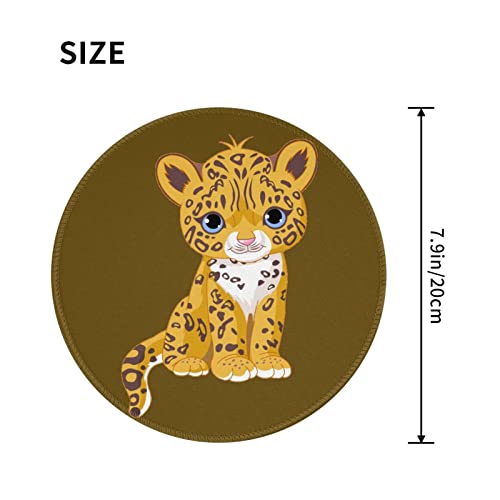 Tapis de souris bébé Jaguar mignon pour ordinateur à la maison
