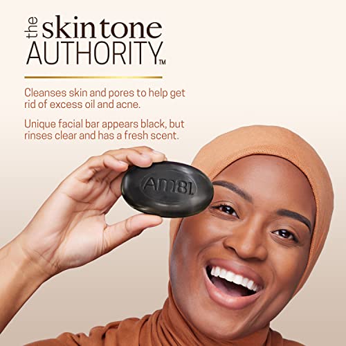 Ambi African Black Soap Face & Body Bar | Cleans And Nourishes Skin | Rinses Clear, 5.3Oz Ounce #TOP2