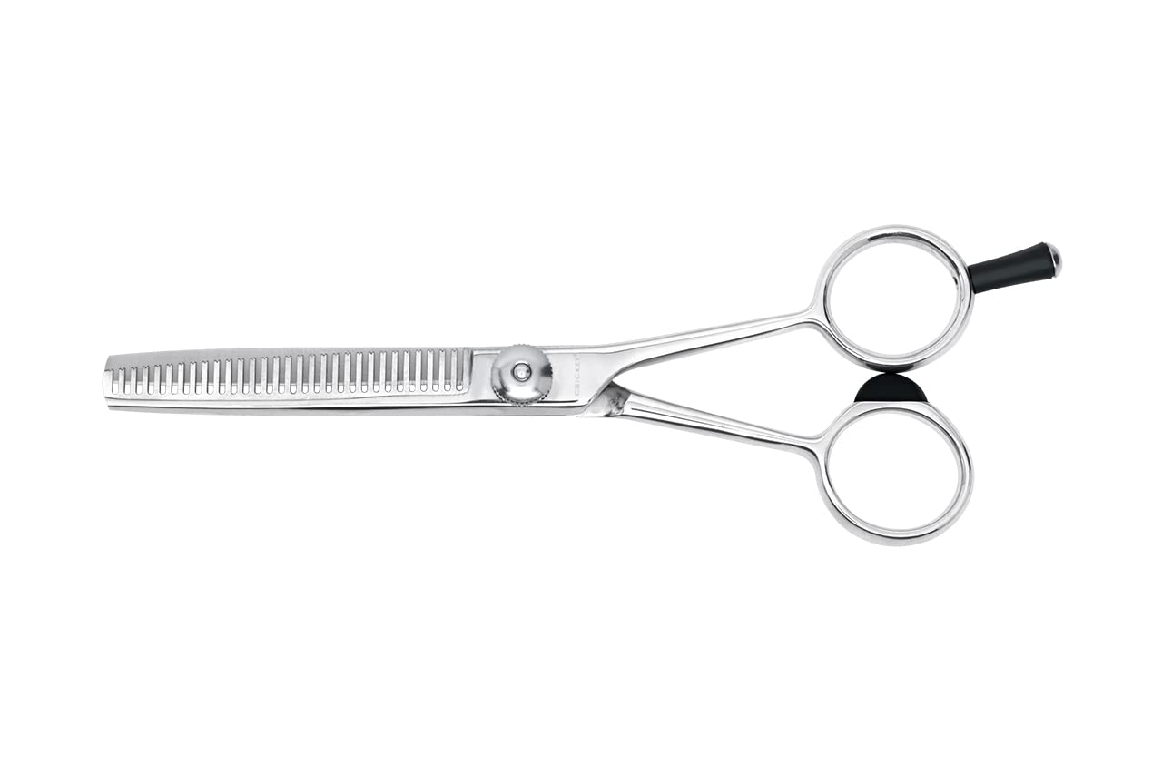 Cricket S3 T-30 Thinning Shears Professional Stylist Barber Hair Cutting Scissors, Removes Bulk, Convex Edge, Hand Polished Swedish Steel