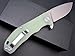 Eafengrow CH3504-G10 Flipper Folding Knife Camping Fruit Pocket Knives EDC Tools D2 Blade Ball Bearings Outdoor Tool (jade)