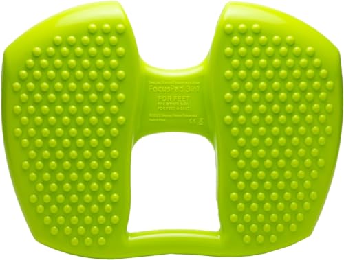 Special Needs Essentials FocusPad Seat & FocusPad 3-in-1 | Sensory seat | ADHD Tool | Anxiety Stress Relief… (Lime Green, 1 Count (Pack of 1))