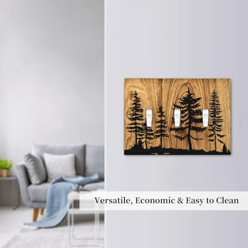 Placa de pared decorativa de 3 bandas estilo casa de campo para salón 8
