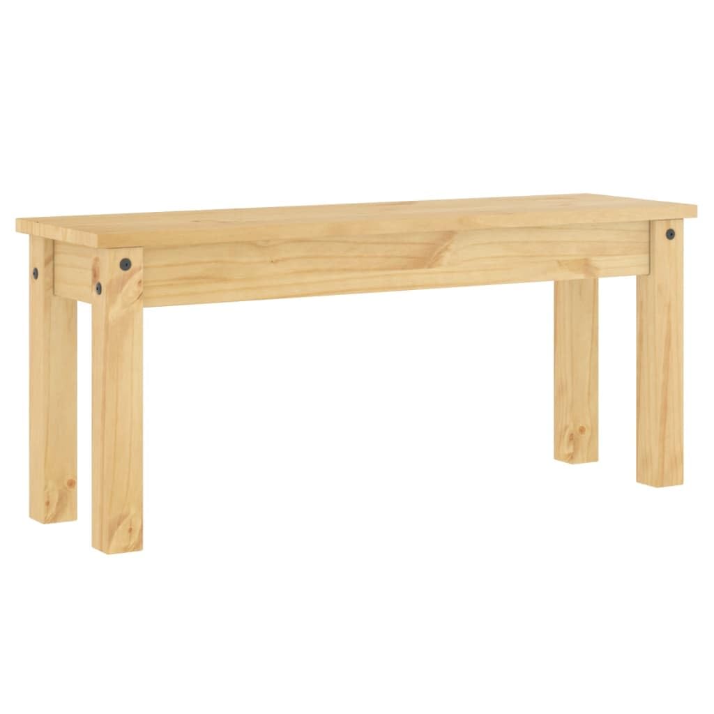 vidaXL Banco de Comedor Panama Madera Maciza de Pino 105x30x45 cm
