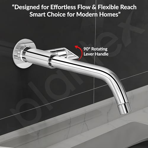 Image of Plantex Pure Brass Sink Tap for Kitchen /Sink tap Faucet for homesink /12 inch Long spout with Water Saving nozzel - 7 Year Warranty (PAC-1811-Chrome)